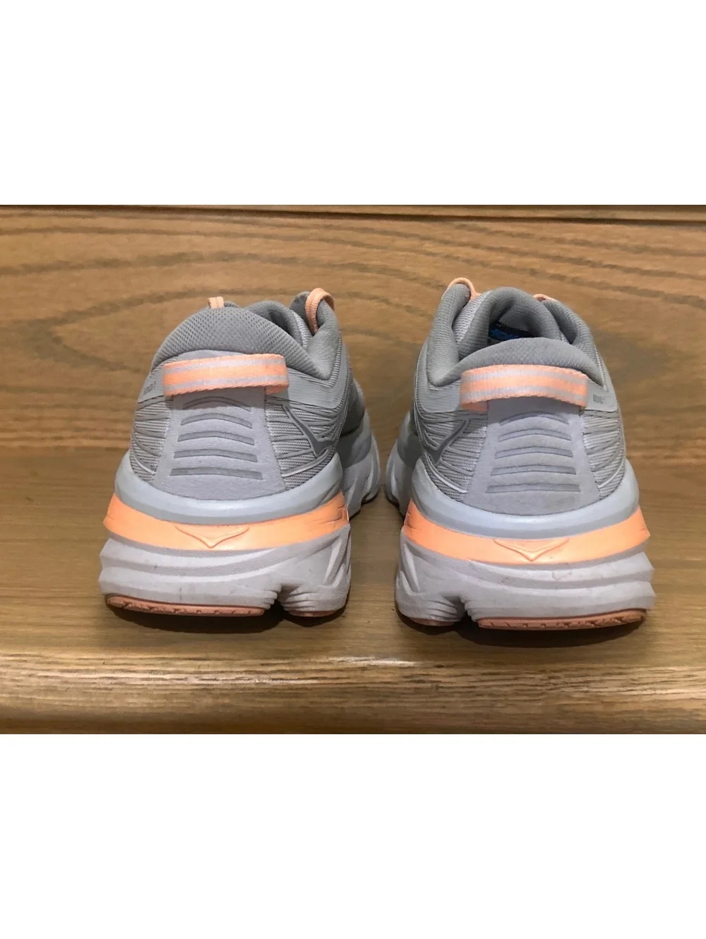 Hoka One One Women's Running Shoes Gray and Peach Size 9